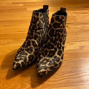 Treasure and Bond leopard bootie